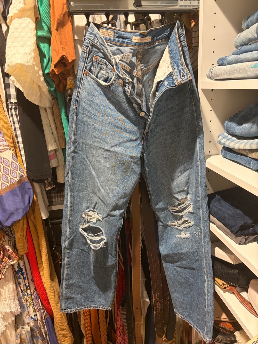 Levi’s Ribcage Straight Ankle Jeans Size 27